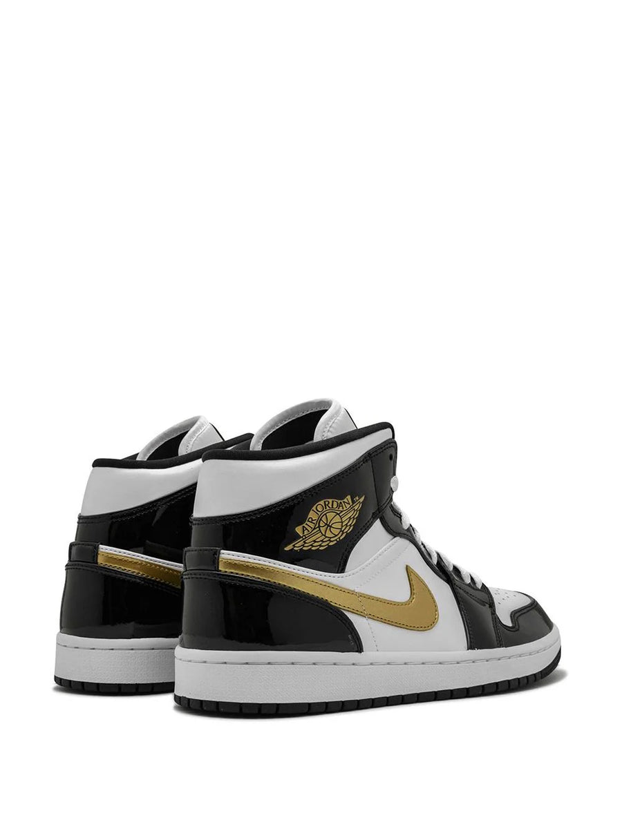 Jordan Air Jordan 1 Mid SE "Black/Gold Patent Leather"