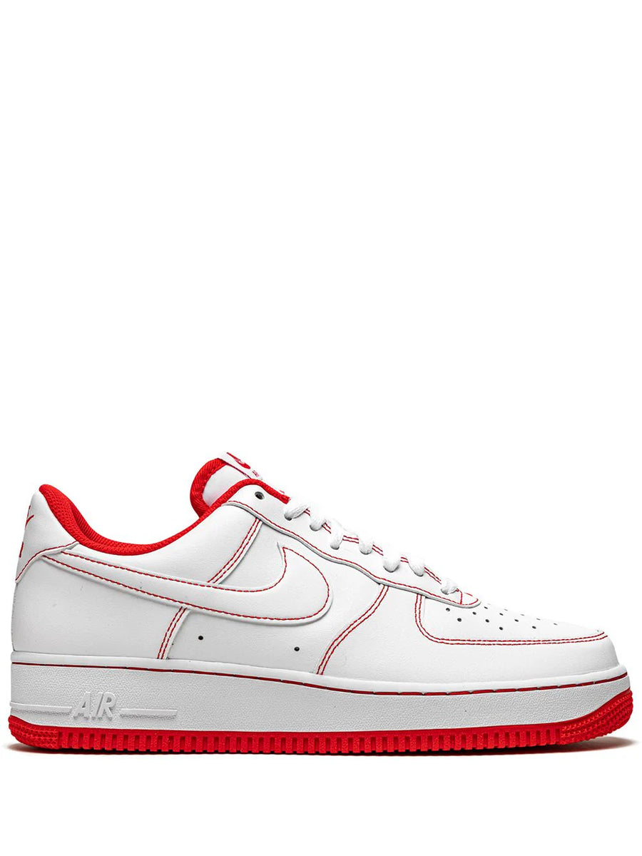 Nike Air Force 1 Low '07 "Contrast Stitch - White/University Red"