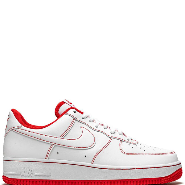 Nike Air Force 1 Low '07 "Contrast Stitch - White/University Red"