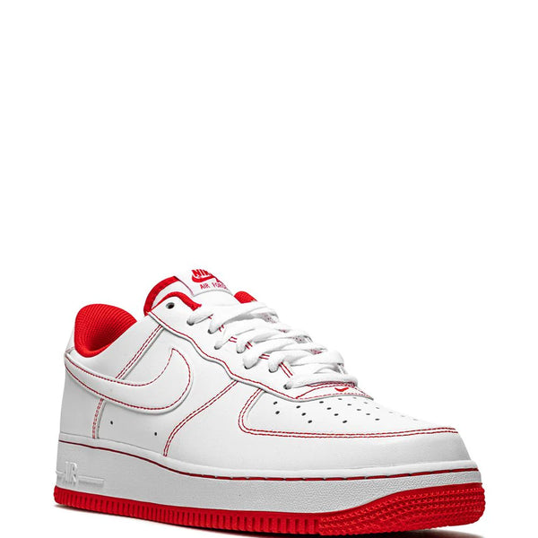 Nike Air Force 1 Low '07 "Contrast Stitch - White/University Red"