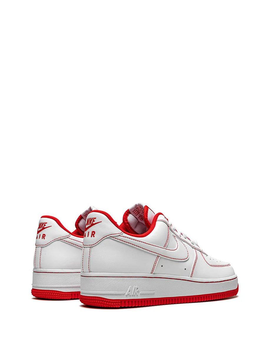 Nike Air Force 1 Low '07 "Contrast Stitch - White/University Red"