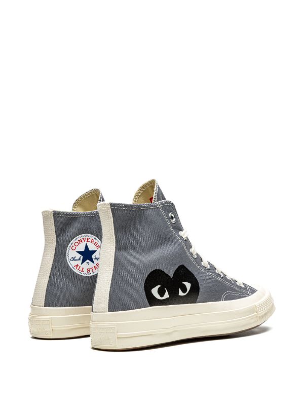 Converse x Comme Des Garçons Play Chuck 70 Hi "Steel Gray"