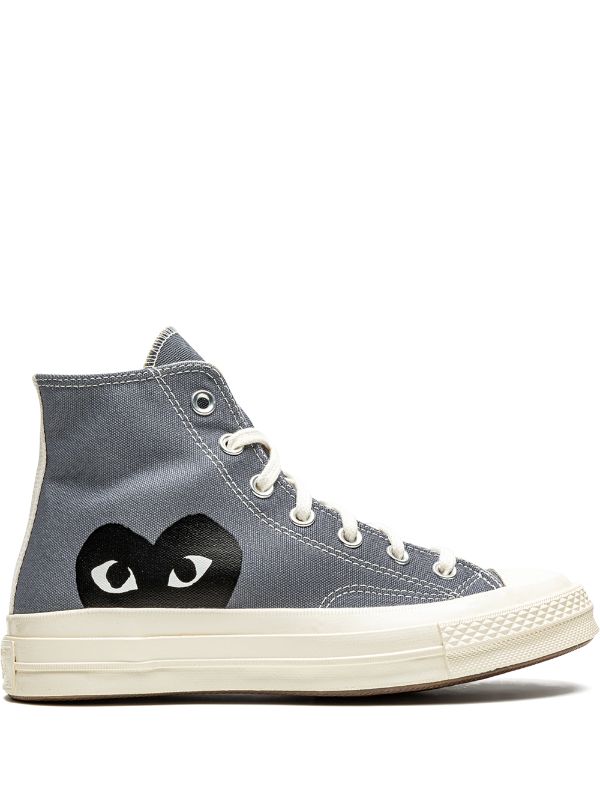 Converse x Comme Des Garçons Play Chuck 70 Hi "Steel Gray"