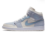 Air Jordan 1 Mid Mixed Textures Blue - shoestation44