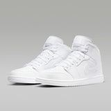 Air Jordan 1 Mid Triple White - shoestation44