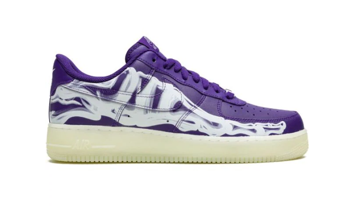 Nike Air Force 1 Low '07 QS "Purple Skeleton Halloween" - shoestation44